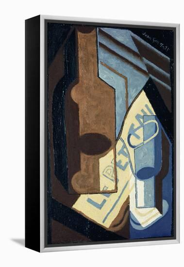 Bottle and Glass-Juan Gris-Framed Premier Image Canvas