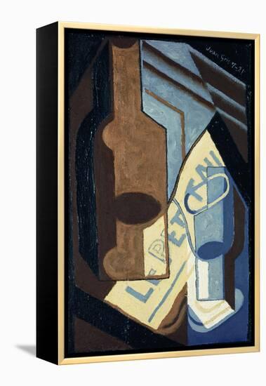 Bottle and Glass-Juan Gris-Framed Premier Image Canvas