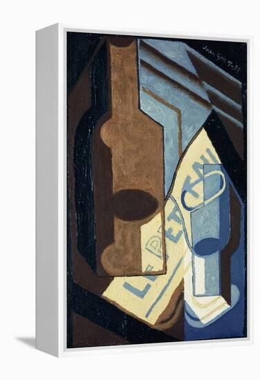 Bottle and Glass-Juan Gris-Framed Premier Image Canvas