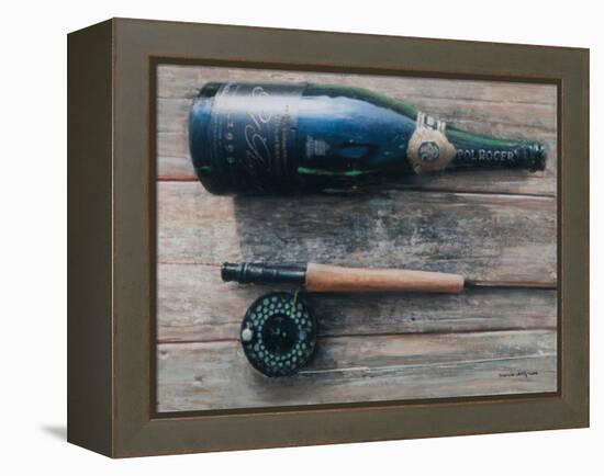 Bottle and Rod I, 2012-Lincoln Seligman-Framed Premier Image Canvas