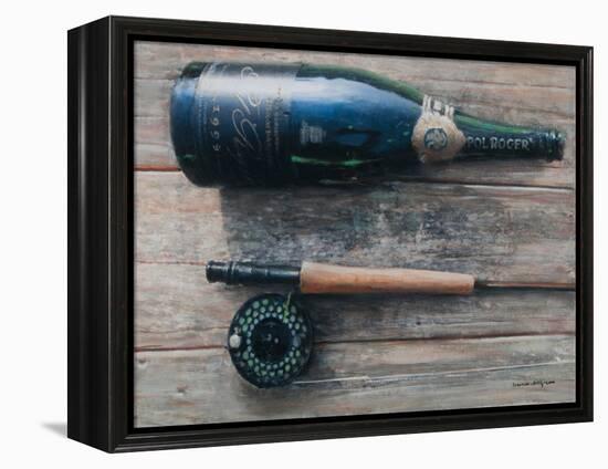 Bottle and Rod I, 2012-Lincoln Seligman-Framed Premier Image Canvas