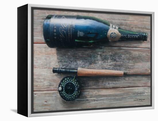 Bottle and Rod I, 2012-Lincoln Seligman-Framed Premier Image Canvas