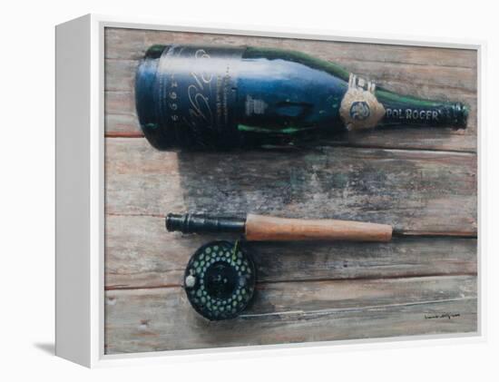 Bottle and Rod I, 2012-Lincoln Seligman-Framed Premier Image Canvas