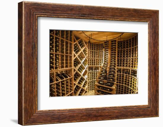 Bottle Cellar at Garrison Creek Cellars, Walla Walla, Washington, USA-Richard Duval-Framed Photographic Print