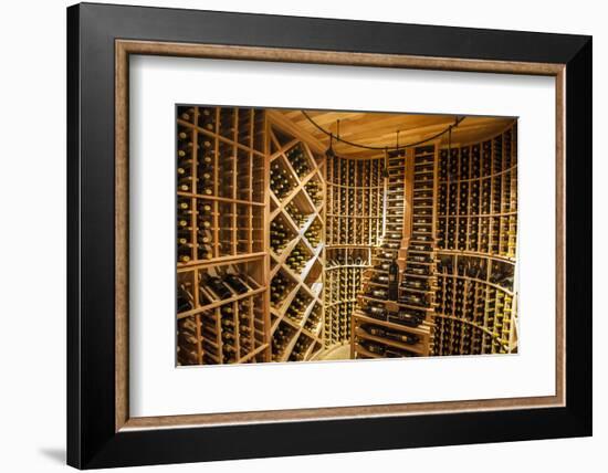 Bottle Cellar at Garrison Creek Cellars, Walla Walla, Washington, USA-Richard Duval-Framed Photographic Print