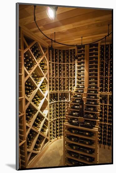 Bottle Cellar at Walla Walla Winery, Walla Walla, Washington, USA-Richard Duval-Mounted Photographic Print