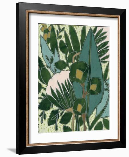 Bottle Glass Garden I-June Vess-Framed Art Print