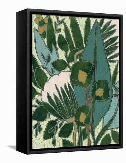 Bottle Glass Garden I-June Vess-Framed Stretched Canvas