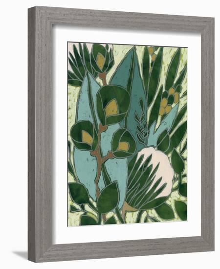 Bottle Glass Garden II-June Vess-Framed Art Print