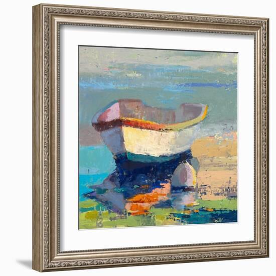 Bottle Green Boat-Beth A^ Forst-Framed Premium Giclee Print