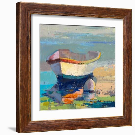 Bottle Green Boat-Beth A^ Forst-Framed Premium Giclee Print