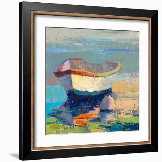 Bottle Green Boat-Beth A^ Forst-Framed Premium Giclee Print