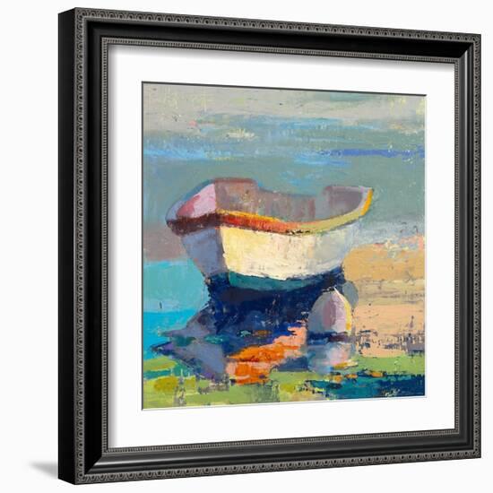 Bottle Green Boat-Beth A^ Forst-Framed Premium Giclee Print