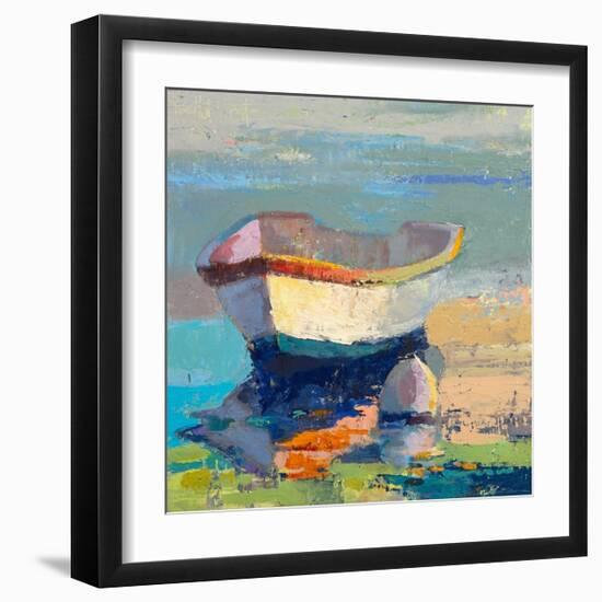 Bottle Green Boat-Beth A^ Forst-Framed Premium Giclee Print