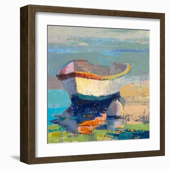 Bottle Green Boat-Beth A^ Forst-Framed Premium Giclee Print