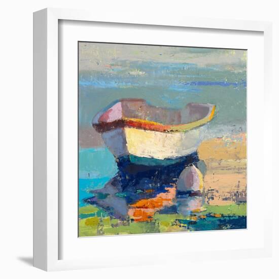 Bottle Green Boat-Beth A^ Forst-Framed Premium Giclee Print