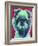 Bottle Green Brussels Griffon-Dawgart-Framed Giclee Print