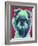 Bottle Green Brussels Griffon-Dawgart-Framed Giclee Print