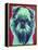 Bottle Green Brussels Griffon-Dawgart-Framed Premier Image Canvas