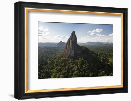 Bottle Mountain, Granite Outcrop. Savanna South Rupununi, Guyana-Pete Oxford-Framed Photographic Print