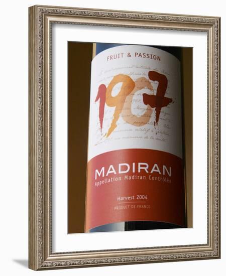 Bottle of 1907 Madiran, France-Per Karlsson-Framed Photographic Print