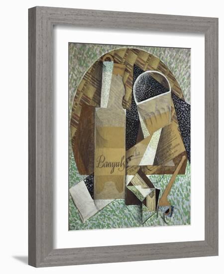 Bottle of Banyuls, c.1914-Juan Gris-Framed Giclee Print