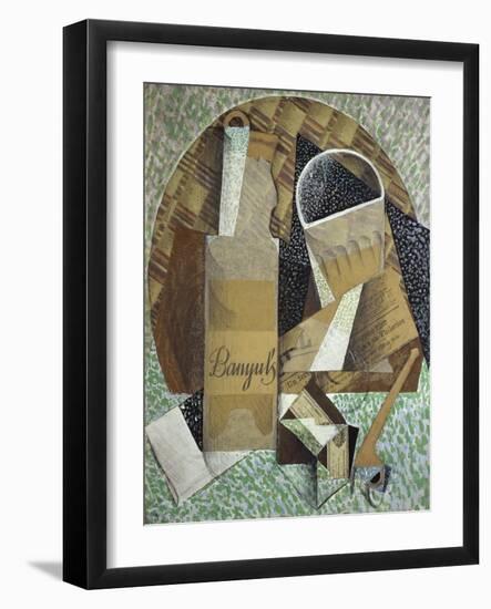 Bottle of Banyuls, c.1914-Juan Gris-Framed Giclee Print