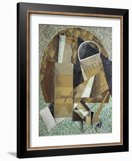 Bottle of Banyuls, c.1914-Juan Gris-Framed Giclee Print