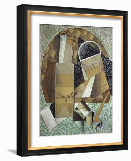 Bottle of Banyuls, c.1914-Juan Gris-Framed Giclee Print