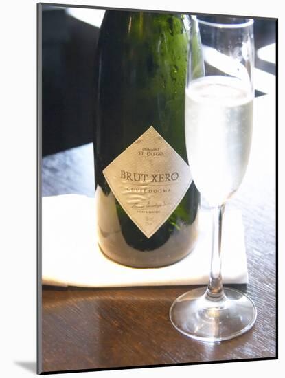 Bottle of Brut Xero Cuvee Dogma, Domaine St. Diego, O'Farrell Restaurant-Per Karlsson-Mounted Photographic Print