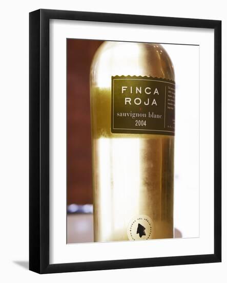 Bottle of Finca Roja Chardonnay, Bodega Del Anelo Winery, Finca Roja, Neuquen, Patagonia, Argentina-Per Karlsson-Framed Photographic Print