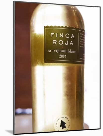 Bottle of Finca Roja Chardonnay, Bodega Del Anelo Winery, Finca Roja, Neuquen, Patagonia, Argentina-Per Karlsson-Mounted Photographic Print