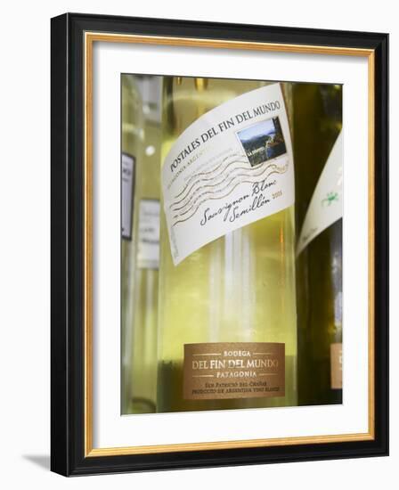 Bottle of Postal, Bodega Del Fin Del Mundo, the End of the World, Neuquen, Patagonia, Argentina-Per Karlsson-Framed Photographic Print