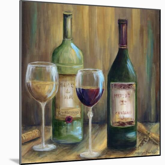 Bottle of Red Bottle of White-Marilyn Dunlap-Mounted Art Print