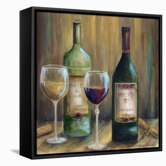 Bottle of Red Bottle of White-Marilyn Dunlap-Framed Stretched Canvas