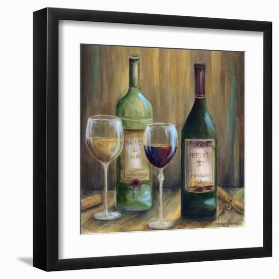 Bottle of Red Bottle of White-Marilyn Dunlap-Framed Art Print