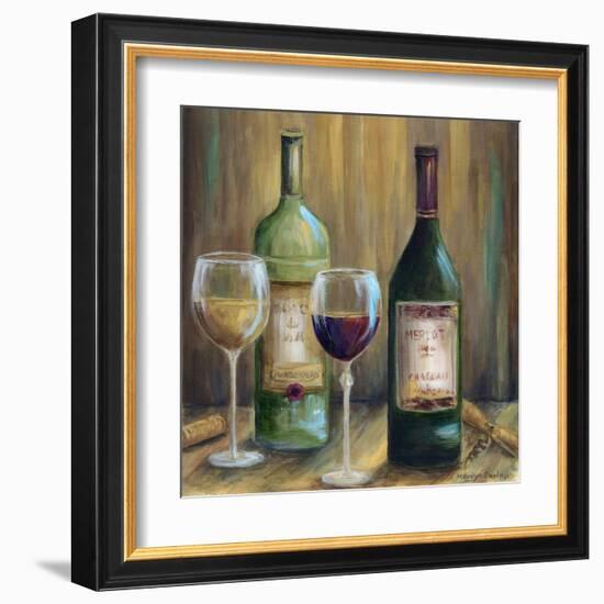 Bottle of Red Bottle of White-Marilyn Dunlap-Framed Art Print