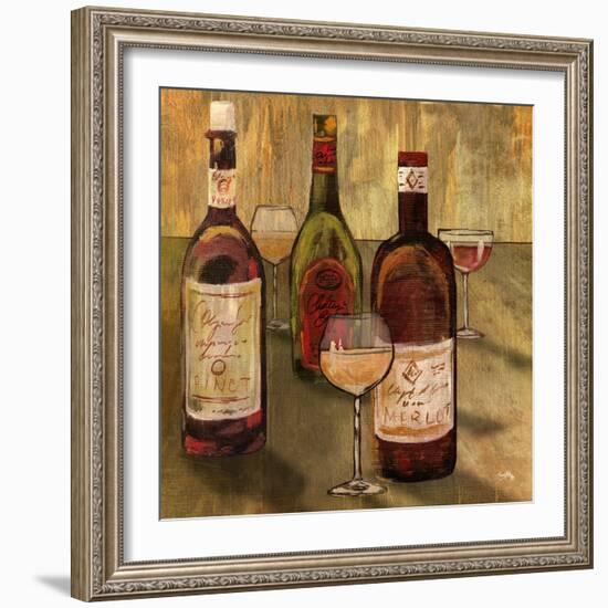 Bottle of Wine I-Elizabeth Medley-Framed Art Print