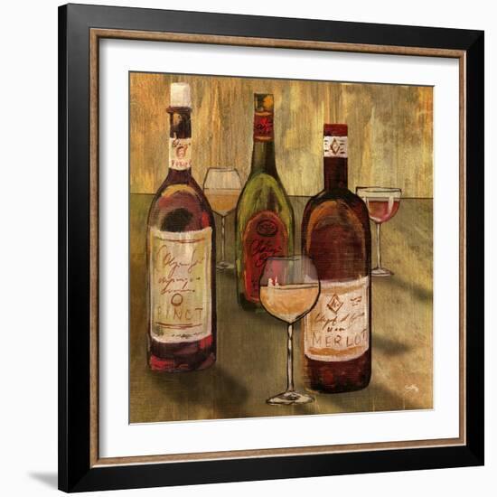 Bottle of Wine I-Elizabeth Medley-Framed Art Print