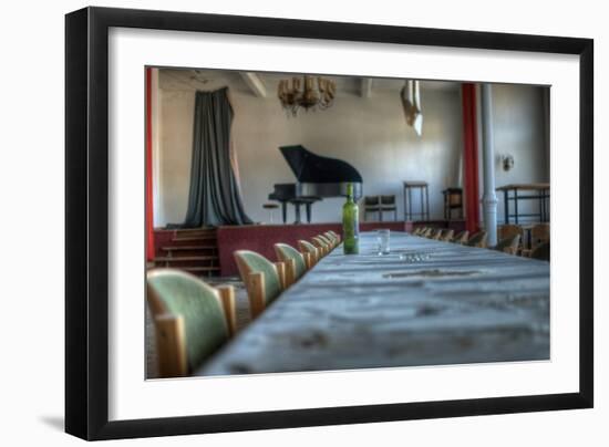 Bottle on Table-Nathan Wright-Framed Photographic Print