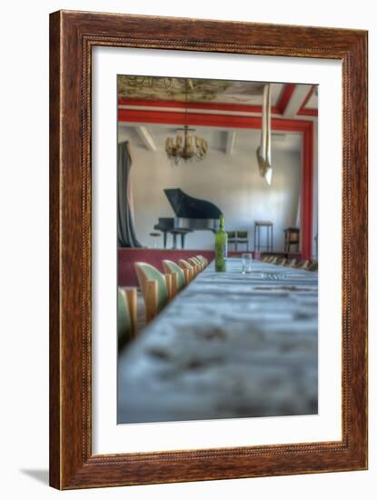 Bottle on Table-Nathan Wright-Framed Photographic Print