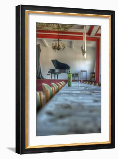 Bottle on Table-Nathan Wright-Framed Photographic Print