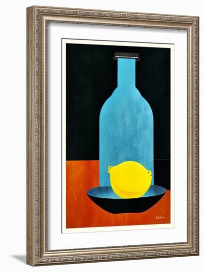 Bottle with (Lonesome) Lemon : Skinny Bitch-Bo Anderson-Framed Giclee Print