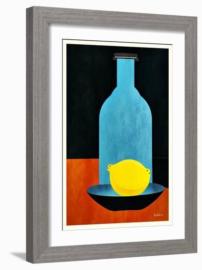 Bottle with (Lonesome) Lemon : Skinny Bitch-Bo Anderson-Framed Giclee Print