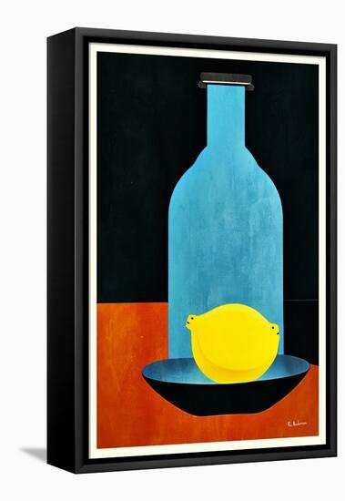 Bottle with (Lonesome) Lemon : Skinny Bitch-Bo Anderson-Framed Premier Image Canvas