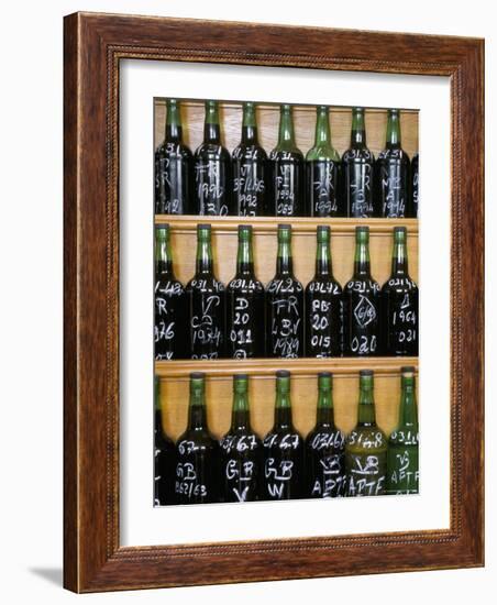 Bottles for Tasting, Symington's Port Lodge, Oporto (Porto), Portugal-Upperhall-Framed Photographic Print