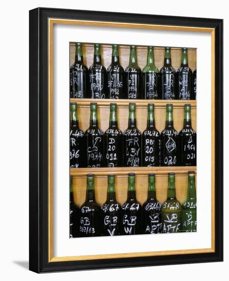 Bottles for Tasting, Symington's Port Lodge, Oporto (Porto), Portugal-Upperhall-Framed Photographic Print