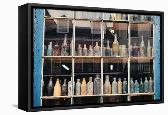 Bottles In New Orleans Louisiana Storefront-null-Framed Stretched Canvas