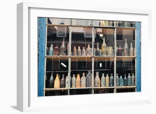 Bottles In New Orleans Louisiana Storefront-null-Framed Photo