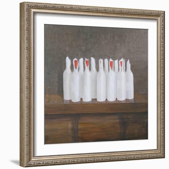 Bottles in Paper, 2005-Lincoln Seligman-Framed Giclee Print